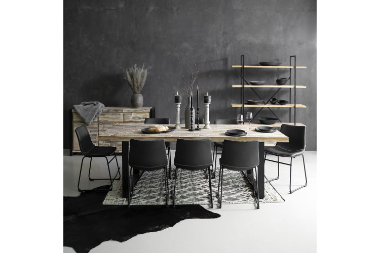 Ashford Halo 8 Seater Dining Set (2.4m) - Storm Grey -