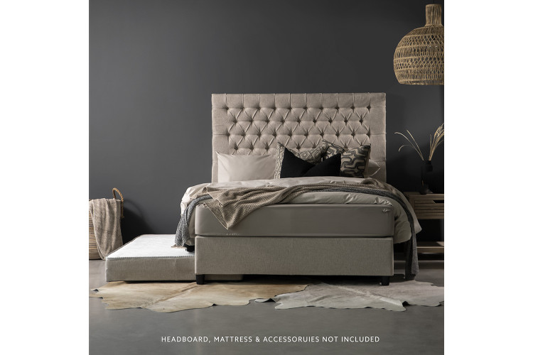 Jupiter Dual Function Bed Base - Double - Smoke -