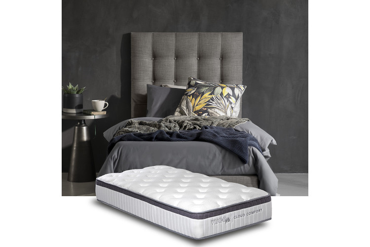 Single Bed - Single Mattress - Alaska Grey - Ariella Zoey Bed Combo - 