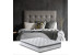 Queen Bed - Queen Mattress - Alaska Grey - Ariella Bed Combo -