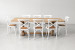 Bordeaux La Rochelle 8 Seater Dining Set - Rustic White  - 2.4m 8 Seater Dining Sets - 2