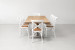 Bordeaux La Rochelle 8 Seater Dining Set - Rustic White  - 2.4m 8 Seater Dining Sets - 5