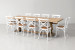 Bordeaux La Rochelle 10 Seater Dining Set - Rustic White - 2.7m 10 Seater Dining Sets - 3