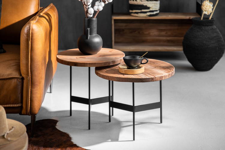 Faizan Nesting Side Table Set Coffee Tables - 1