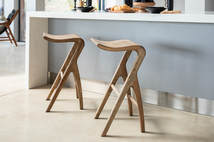Solo Counter Bar Chair - Summer Oak Bar Stools - 2