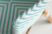 Ineze Armchair - Teal & White -