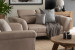 Laurence 2 Seater Couch - Sandstone Fabric Couches - 5