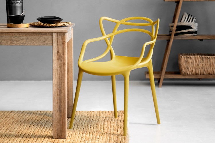 Lena Dining Chair - Mustard Dining Chairs - 3