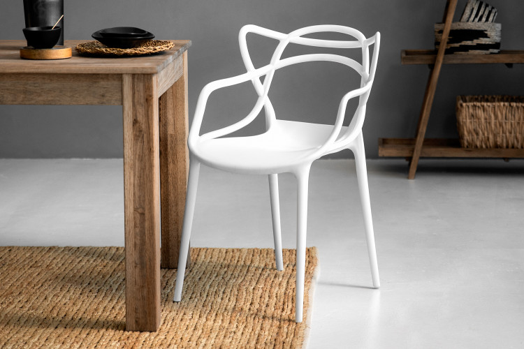 Lena Dining Chair - White Dining Chairs - 3