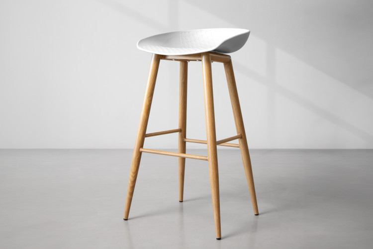 Hunter Bar Stool - White Bar & Counter Chairs - 2