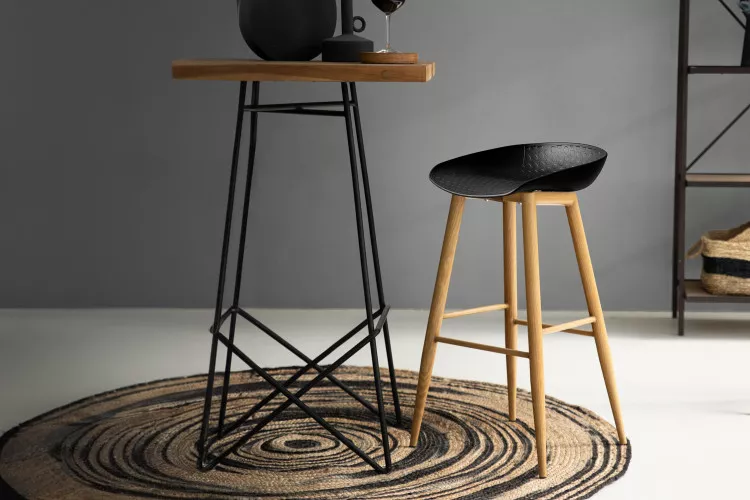 Hunter Tall Bar Stool - Black Hunter Bar Stool Collection - 1