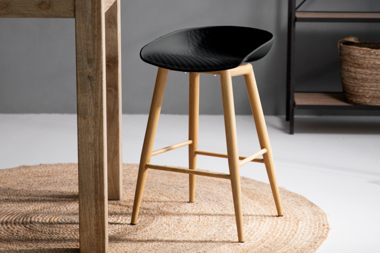 Hunter Counter Bar Stool - Black Hunter Bar Stool Collection - 1