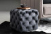 Barkley Velvet Tufted Cube Ottoman - Aged Mercury Ottomans - 1