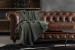 Jefferson Chesterfield 3-Seater Leather Couch - Vintage Brown