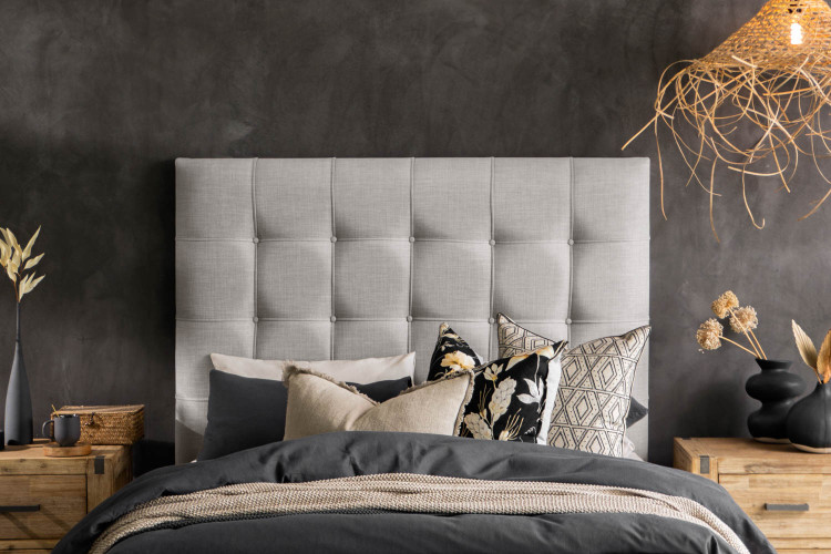 Ariella Headboard - Double - Alaska Taupe Double Headboards - 1