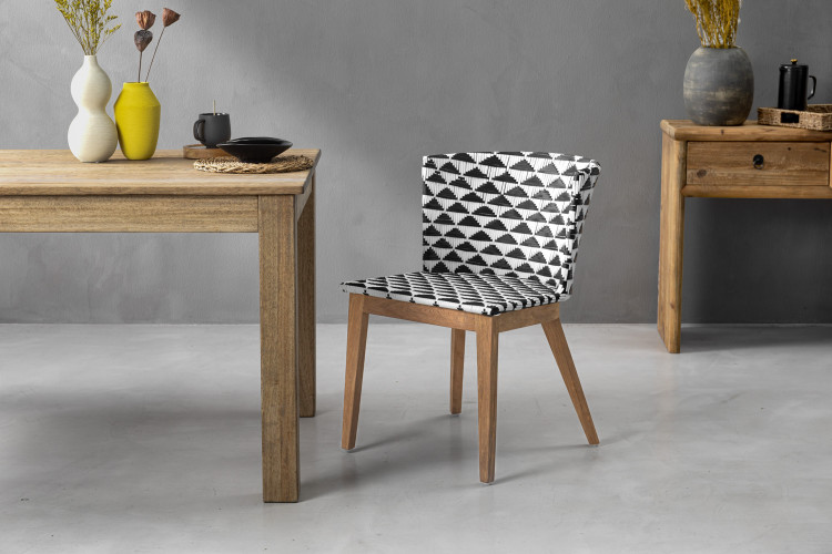 Zena Chair - Black & White Armchairs - 1