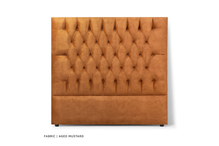 Catherine Headboard - Queen - Aged Mustard Queen Headboards - 1
