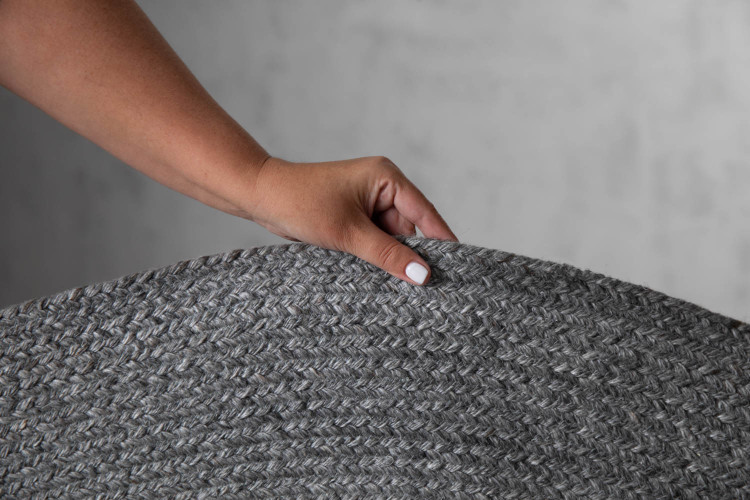 Lakota Round Patio Rug - Graphite Rugs - 1