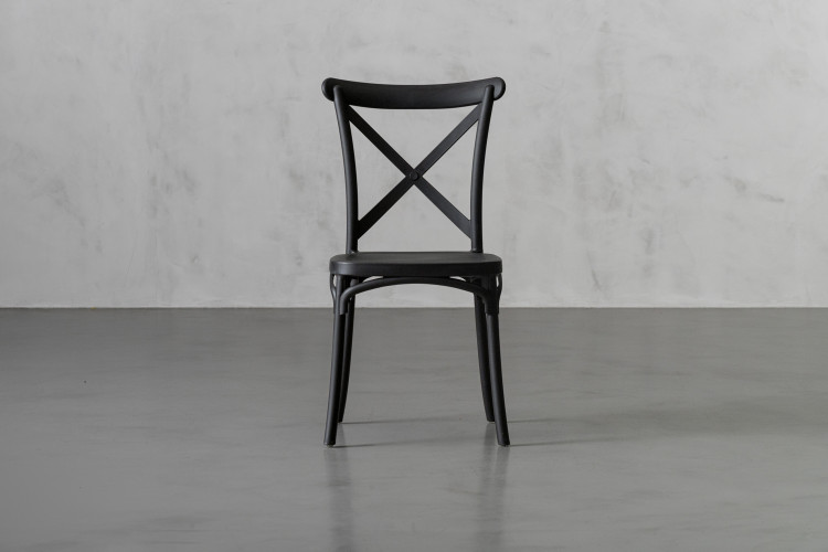 Durance Dining Chair - Matt Black Dining Chairs - 1