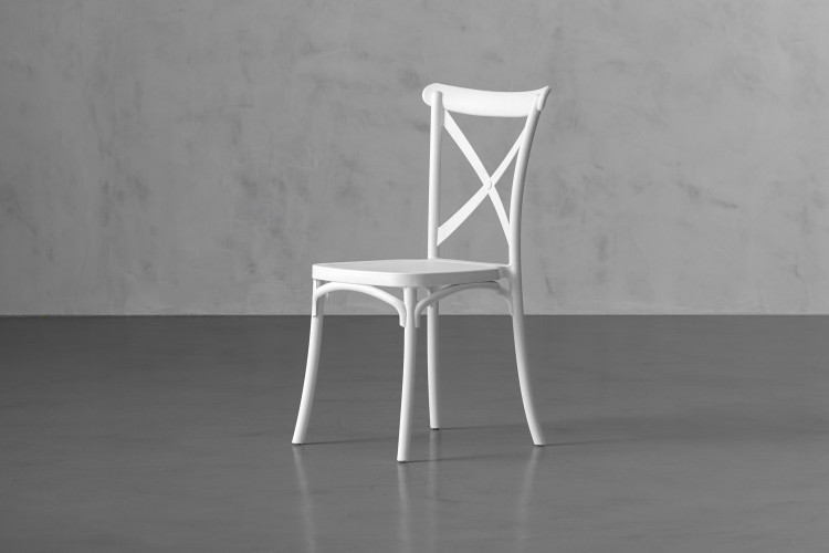 Durance Dining Chair - Matt White Dining Chairs - 1