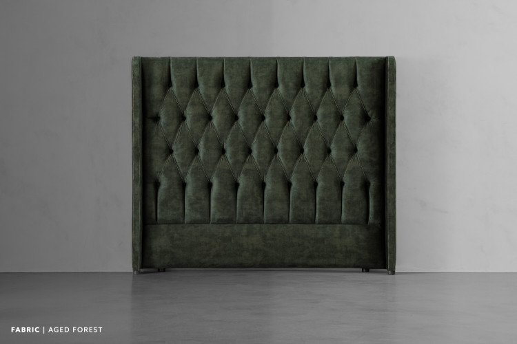 Genevieve Headboard - Queen - Aged Forest Queen Headboards - 1