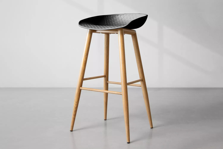 Hunter Tall Bar Stool - Black Hunter Bar Stool Collection - 1