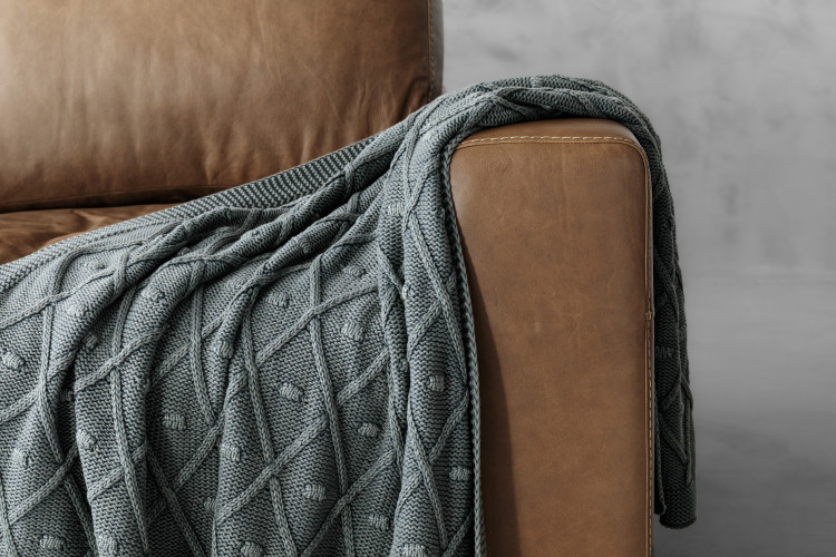 Trix Thow - Medium  - Storm Grey Throws - 1