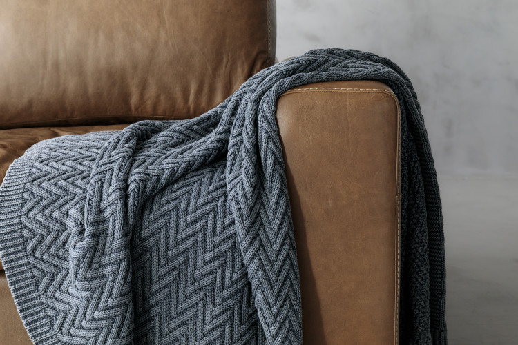 Bloom Throw - Large - Dolphin Grey Throws - 1