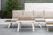 Havana Corner Patio Lounge Set - Stone Corner Patio Lounge Set - 9