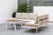 Havana Corner Patio Lounge Set - Stone Corner Patio Lounge Set - 7