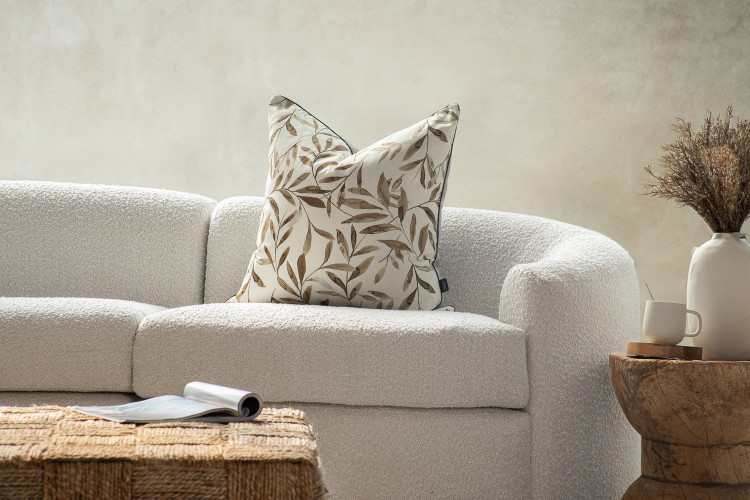 Alfresco Leaves Natural - Duck Feather Scatter Cushion Scatter Cushions - 1