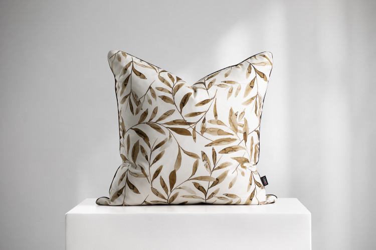 Alfresco Leaves Natural - Duck Feather Scatter Cushion Scatter Cushions - 1