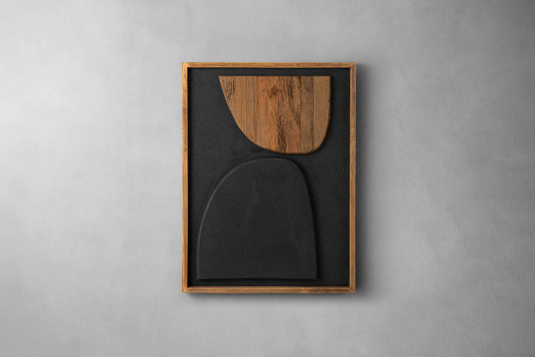 Achilles Wall Art - Black & Natural 3D Wall Art - 3