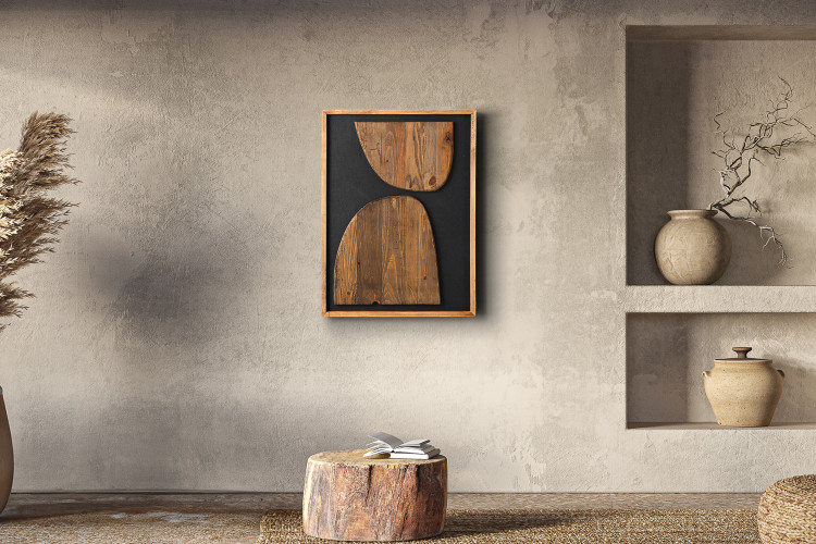 Achilles Wall Art - Natural & Black 3D Wall Art - 3