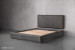 Matlock Kendrix Leather Bed - Queen - Charcoal Queen Size Beds - 3
