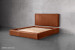 Matlock Kendrix Leather Bed - Queen - Burnt Tan Queen Size Beds - 2