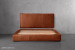 Matlock Kendrix Leather Bed - King XL - Burnt Tan King Extra Length Beds - 3
