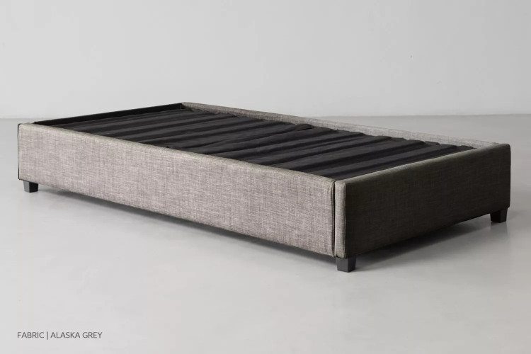 Kylan Bed Base - Single XL - Alaska Grey Single XL Bed Bases - 1