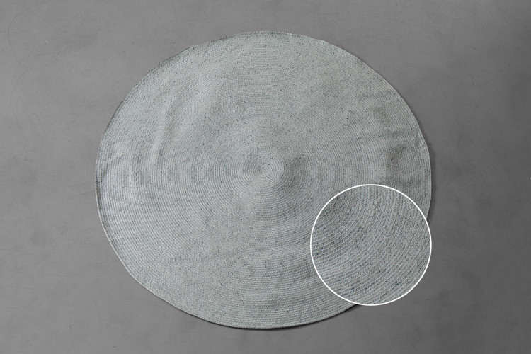 Lakota Round Outdoor Rug - Large - Mist Patio Rugs - 1