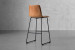 Bennet Leather Tall Bar Chair - Tan Bar Chairs - 4