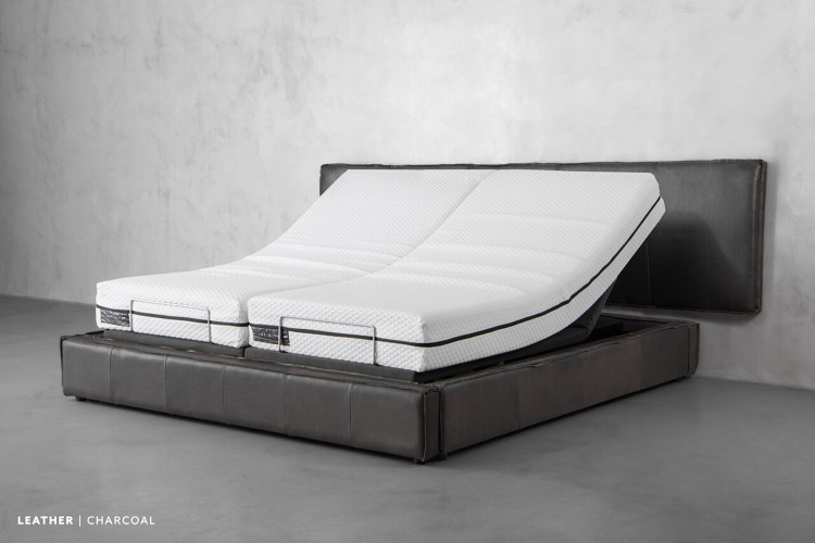 Slumberflex Matlock Grand Adjustable Bed - King XL - Charcoal King Extra Length Beds - 1