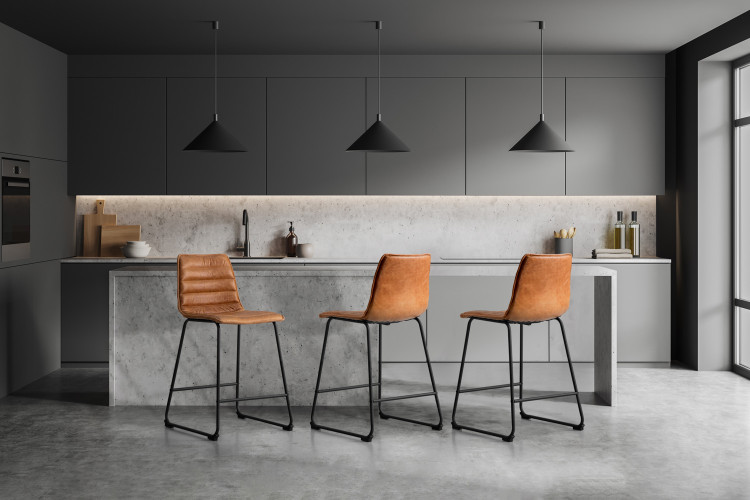 Bennet Leather Counter Bar Chair - Tan Bar & Counter Chairs - 1