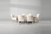 Bordeaux Emma 6-Seater Dining Set - 2.4m - Fusion Stone 6-Seater Dining Sets - 6