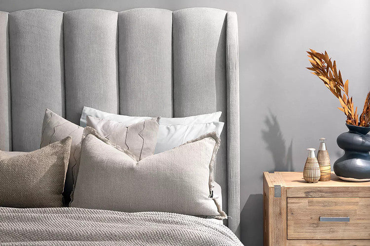 Corina Headboard - Queen - Everest Silver Queen Headboards - 1
