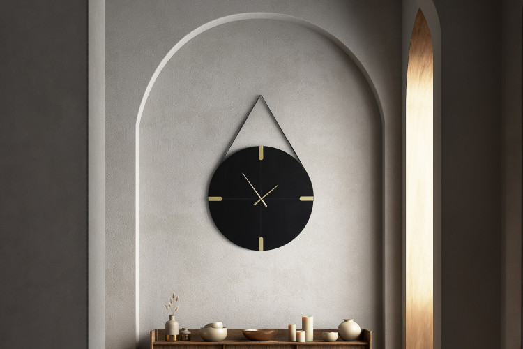 Lorcan Hanging Wall Clock - Black Clocks - 1