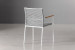 Rozina Patio Dining Chair - White Patio Dining Chairs - 4
