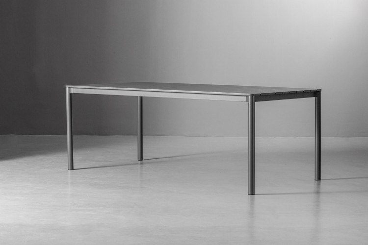 Venice Patio Dining Table - Charcoal - 2m Patio Dining Tables - 1