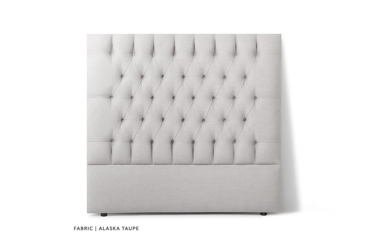 Catherine Headboard- Three Quarter - Alaska Taupe 3/4 Headboards - 1