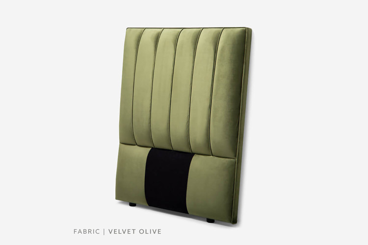 Harlem Headboard - Three Quarter - Velvet Olive 3/4 Headboards - 1