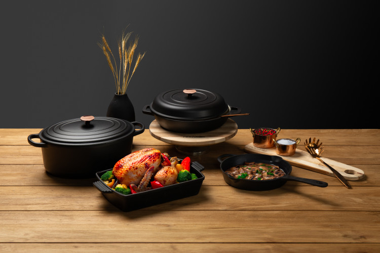 Nouvelle Cast Iron 6 Piece Set -  Combo 2 - Matte Black Nouvelle Cast Iron Sets - 2